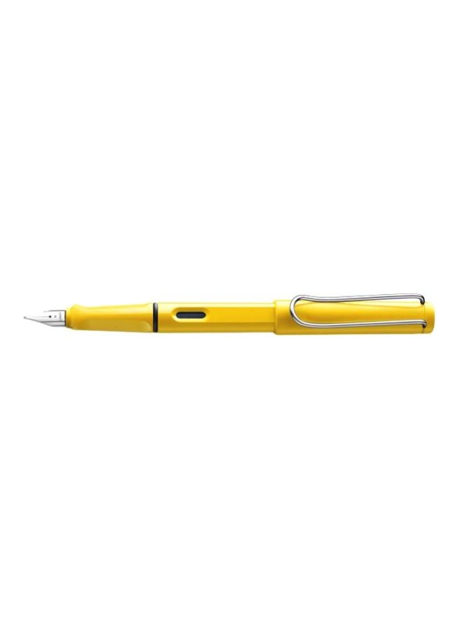 LAMY Safari Extra Fine Nib Fountain Pen Yellow/Silver - Image 1