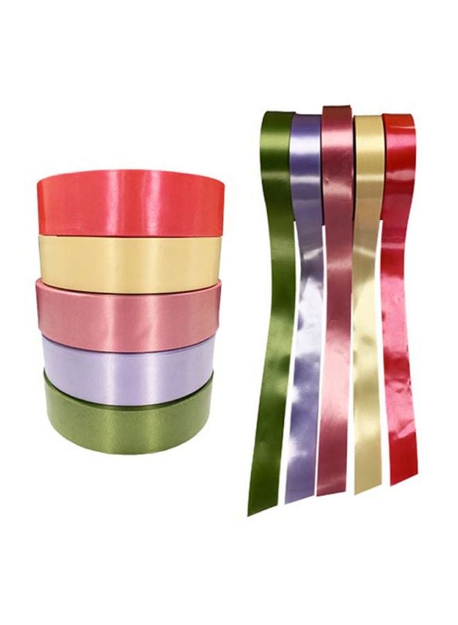 GRACO - Pack Of 5 Solid Ribbons Pink/Green/Purple - Image 1