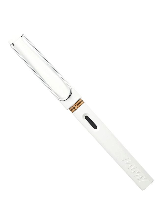 LAMY Safari Fountain Pen With 5 Ink Cartridge White/Silver - Image 2