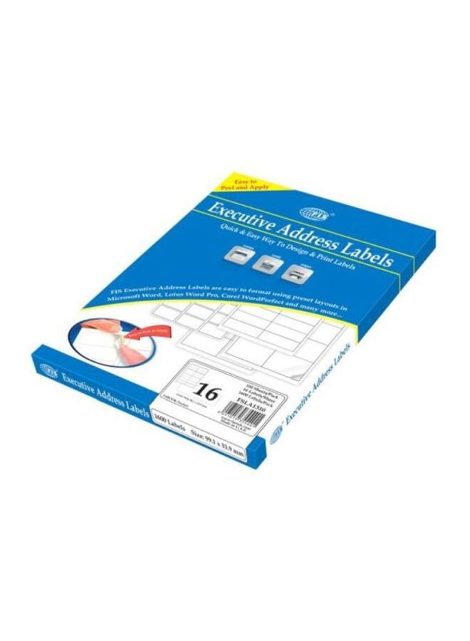 FIS 100-Piece Executive Address Label White - Image 2