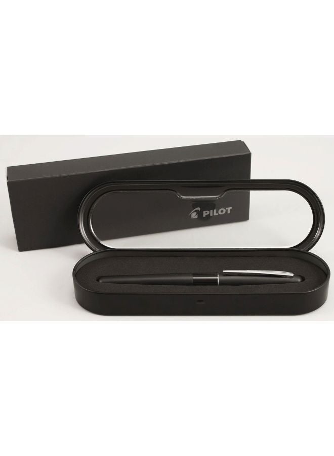 بايلوت قلم حبر سائل بريشة من مجموعة ميتروبوليتان أسود/فضي - Image 4