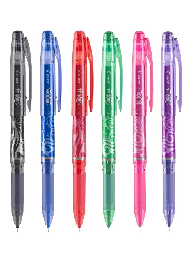 بايلوت مجموعة أقلام جل قابل للمسح مكونة من 6 قطع متعدد الألوان - Image 1