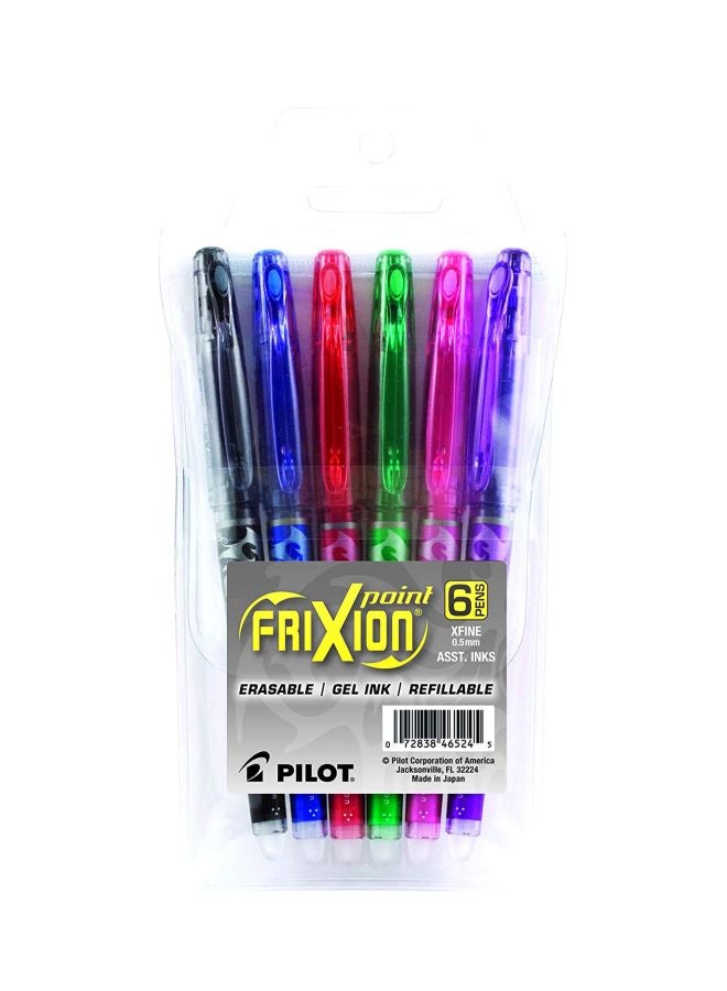 بايلوت مجموعة أقلام جل قابل للمسح مكونة من 6 قطع متعدد الألوان - Image 2