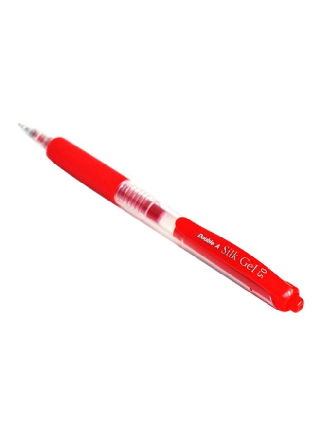 Double A - Smooth And Consistent Steady Flow Ink Silk Gel Pen Red - Image 1