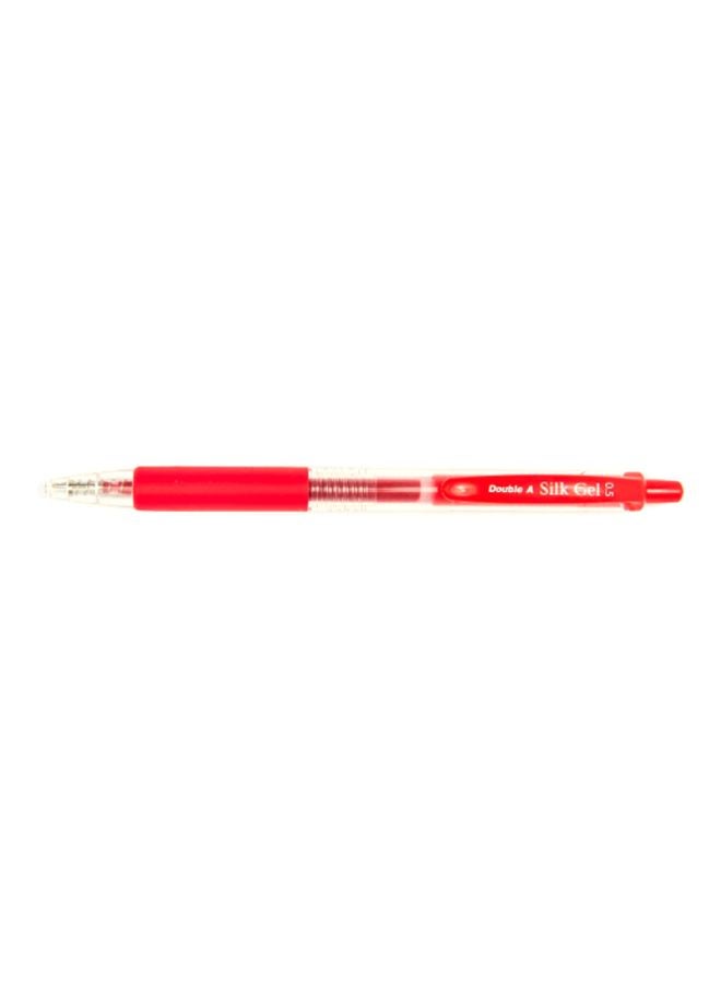 Double A - Smooth And Consistent Steady Flow Ink Silk Gel Pen Red - Image 1