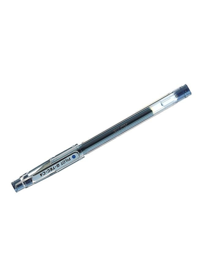 PILOT G-Tec Needlepoint Black Gel-Ink Pen Clear/Blue  - Image 2