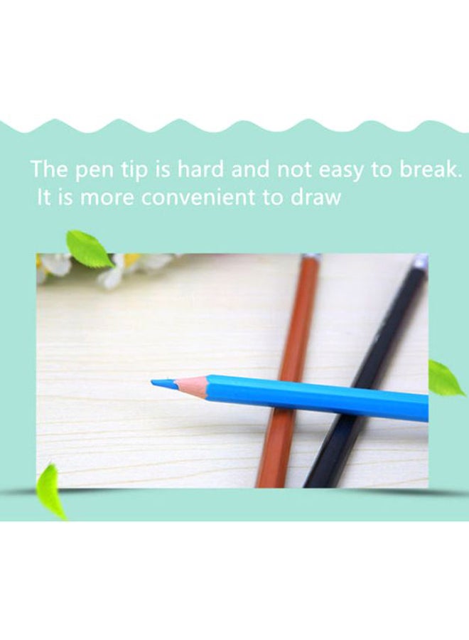 Beauenty 36-Pieces Of Professional Drawing Pencil Set With Canvas Bag Green/Yellow/Pink - Image 5