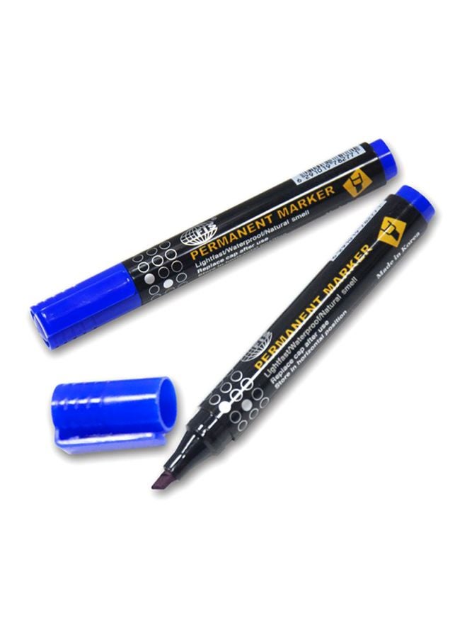 FIS 12-Piece Permanent Markers Set Black/Blue - Image 2