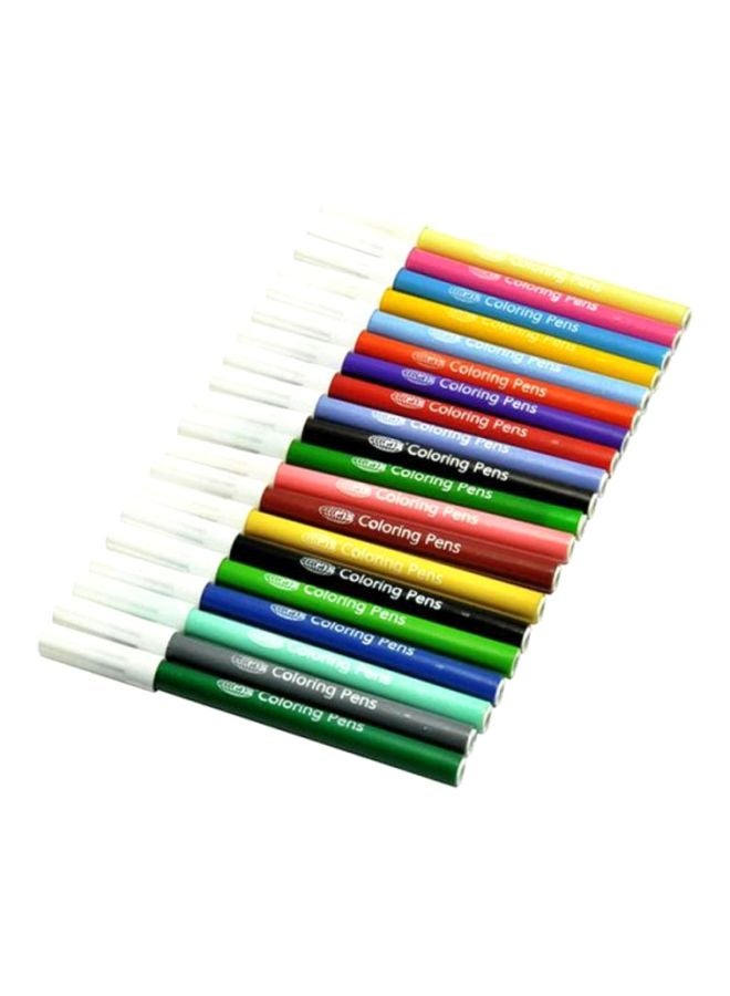 إف اي أس  طقم أقلام تلوين مكوّن من 20 قطعة أحمر/ أصفر/أخضر - Image 1