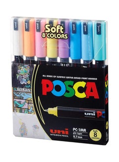 POSCA 8-Piece Ultra Fine Bullet Tip Paint Marker Set Multicolour  - Image 2