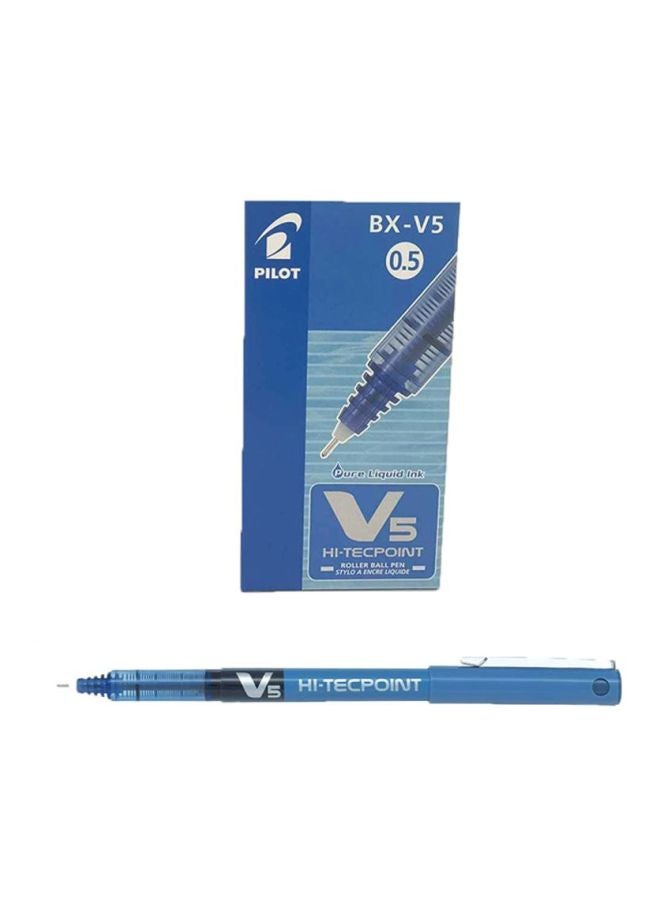 بايلوت أقلام هاي تيكبوينت V7 برأس كروي من 12 قطعة أزرق - Image 2