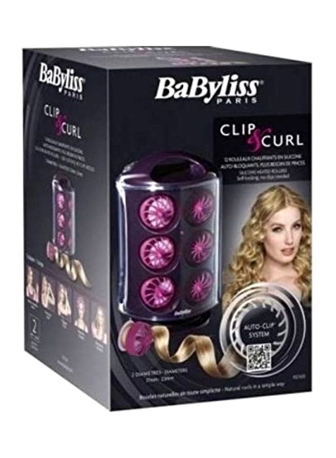 بيبي ليس طقم بكرات تجعيد شعر كليب كيرل مكوّن من 12 قطعة بنفسجي/وردي - Image 4