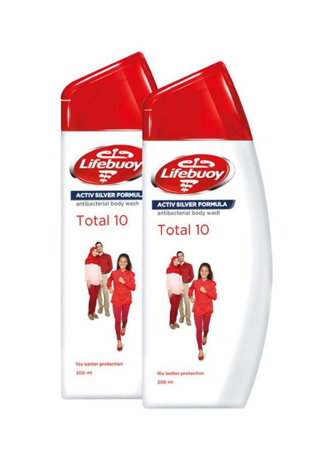 Lifebuoy Anti Bacterial Body Wash Total 300ml Pack of 2 White 300ml - Image 1