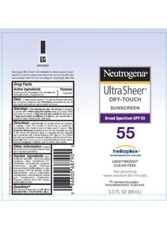 Neutrogena Ultra Sheer Dry-Touch Sunscreen With SPF 55 3Fluid Ounce  - Image 4