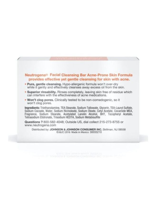Neutrogena Acne Clean Soap white/orange 100grams  - Image 2