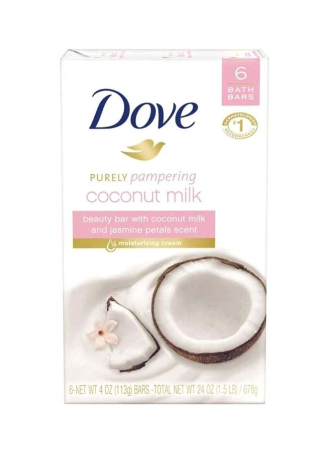 Dove 6-Piece Purely Pampering Coconut Milk Beauty Bar Soap Set 678grams - Image 2