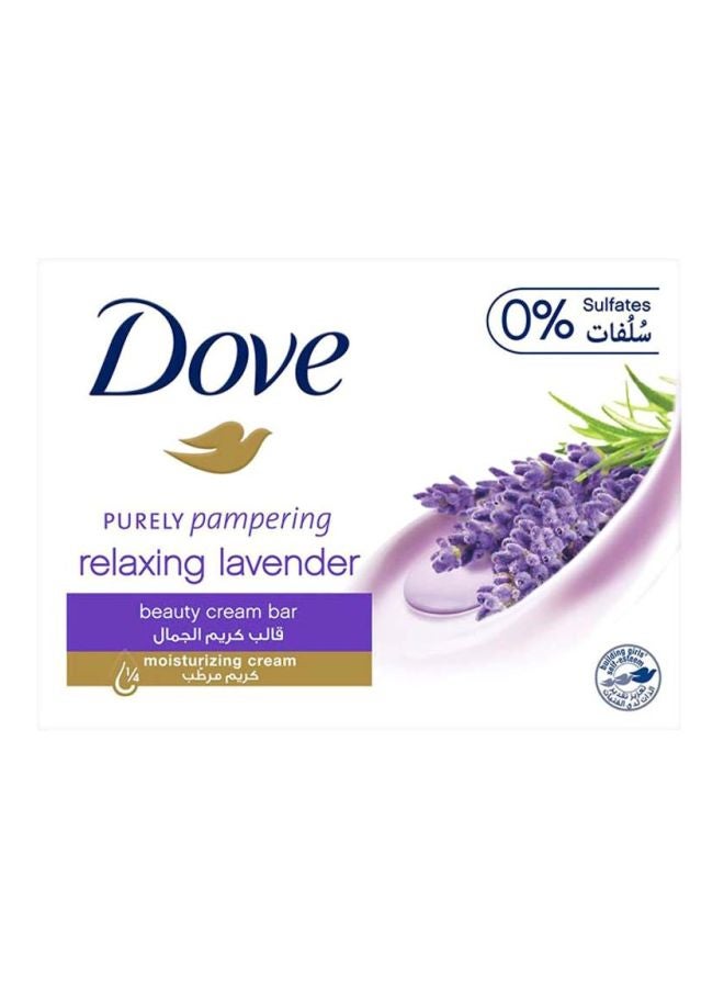 Dove - Relaxing Lavender Beauty Cream Bar Soap 160grams - Image 1