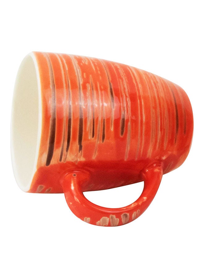 RAJ Stoneware Coffee Mug Orange  - Image 2