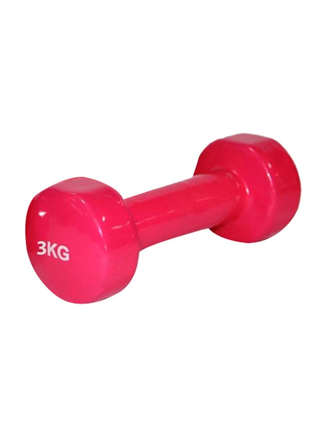 Sky Land Pair Of Vinyl Dumbbell Red 3kg - Image 2