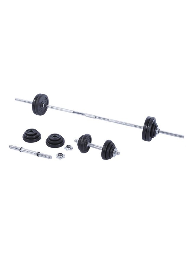 YORK FITNESS Dumbbell And Barbell Set 50kg - Image 1