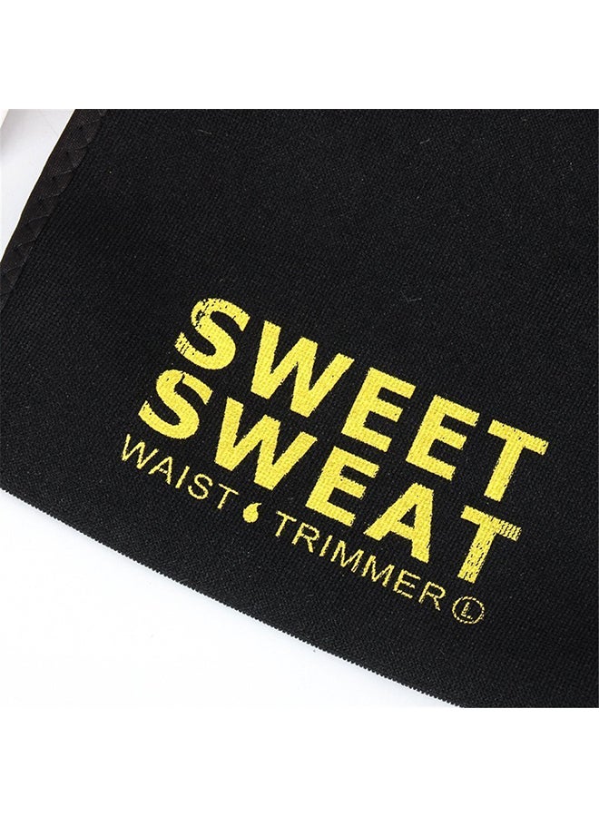 Sweet Sweat - Sweet Sweat Waist Trimmer for Women and Men Black /yellow Medium Medium - Image 1
