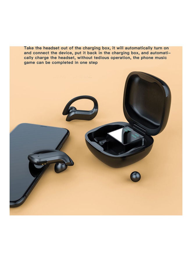 سماعة رأس طراز MD03 مضادة للماء مزودة بخطاف للأذن ومزودة بعلبة أسود - Image 4