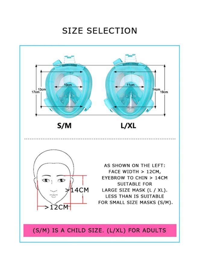 J&J Panoramic View Scuba Diving Mask 12x14cm - Image 5