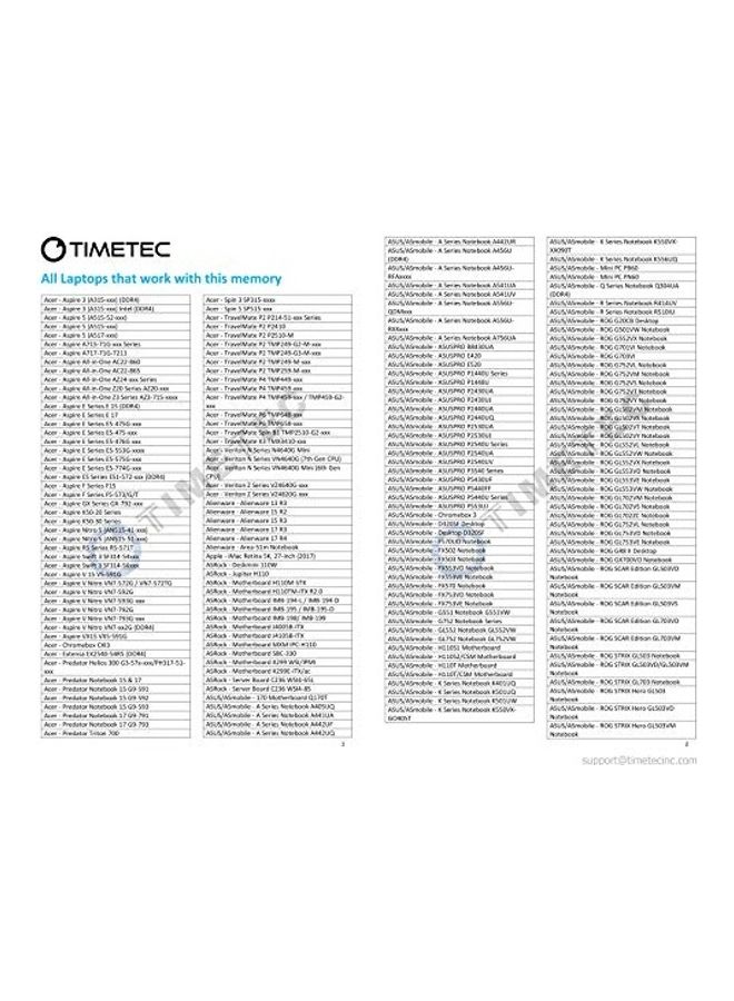 Timetec 8 Gb Laptop Memory Module Multicolour  - Image 2