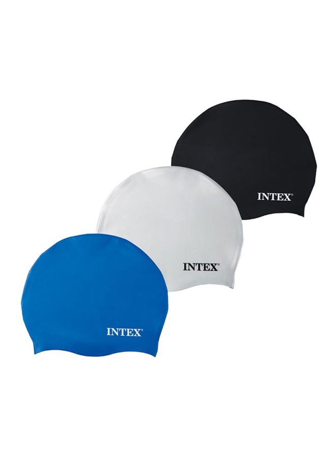 INTEX 3-Piece Swimming Cap Set 13.3x1.6x15.9cm  - Image 1