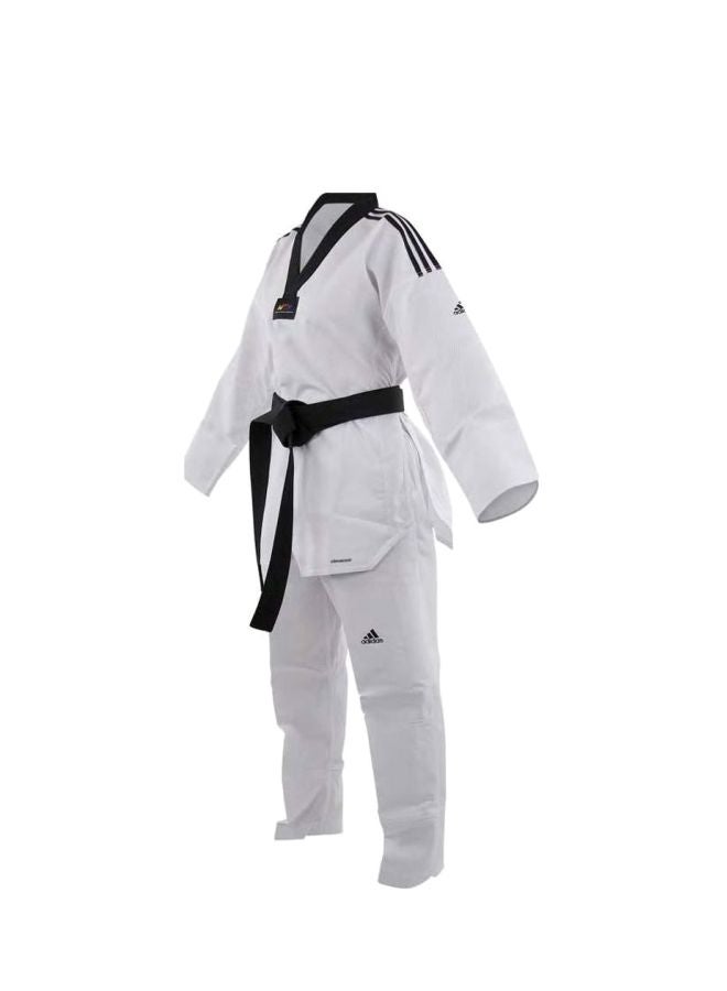 Adidas - Taekwondo Lady Dobok Uniform - White/Black 160cm - Image 1