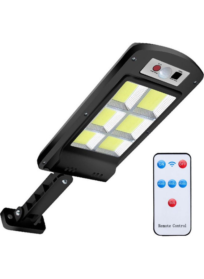 Waterproof Intelligent LED Solar Street Lights with 3 Modes Adjustable Remote Sensing Black/Silver 0.41kg - Image 1