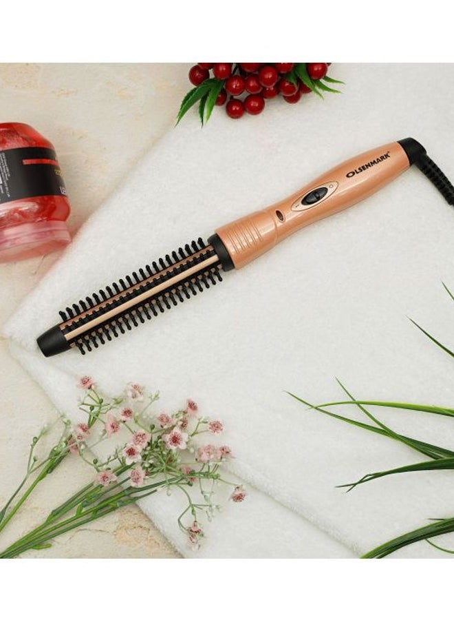 Olsenmark Hair Curler With Ceramic coating, 360 Degree Turn Around, PTC Heating Element Beige  - Image 5