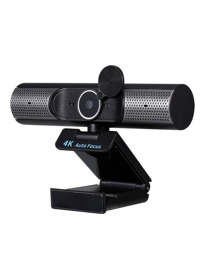 4K Webcam AF With Built-In Speakers Black - Image 2