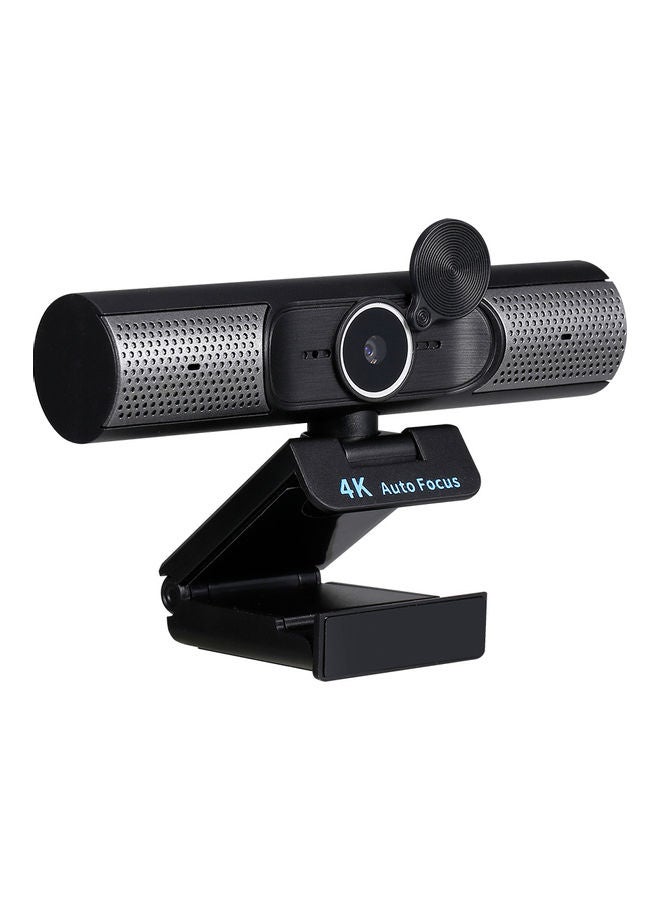4K Webcam AF With Built-In Speakers Black - Image 4