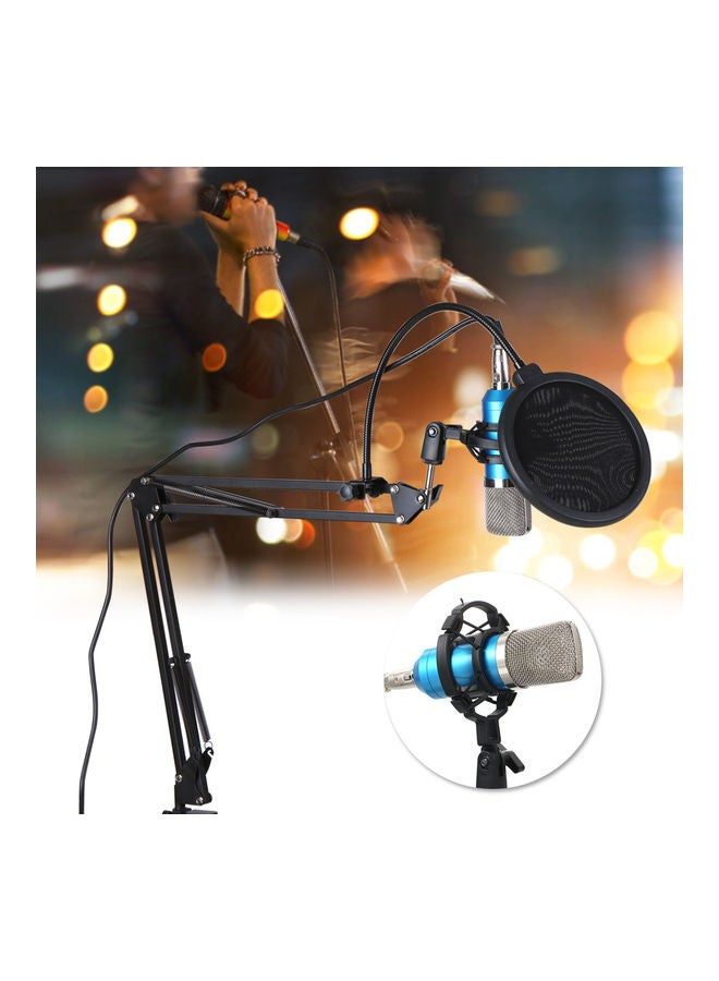 Set Of 8 Professional Sound Recording Microphone Mic KTV Singing Studio  Kit Silver - Image 4