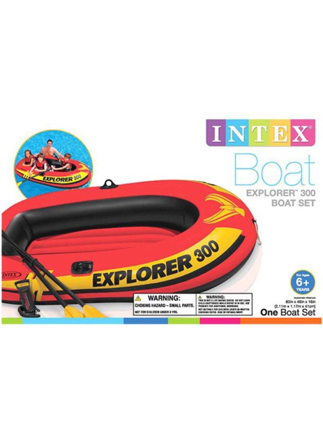 INTEX - Explorer 300 Boat Set 41x211x117cm - Image 1