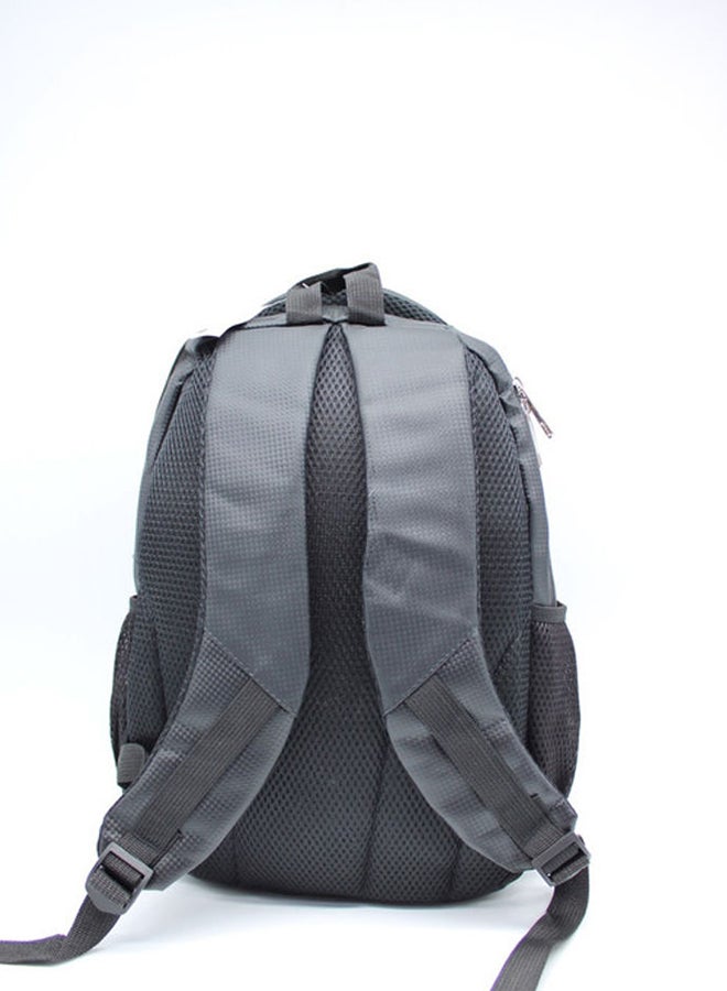 Zipper Backpack With Adjustable Shoulder Straps Grey  - Image 3