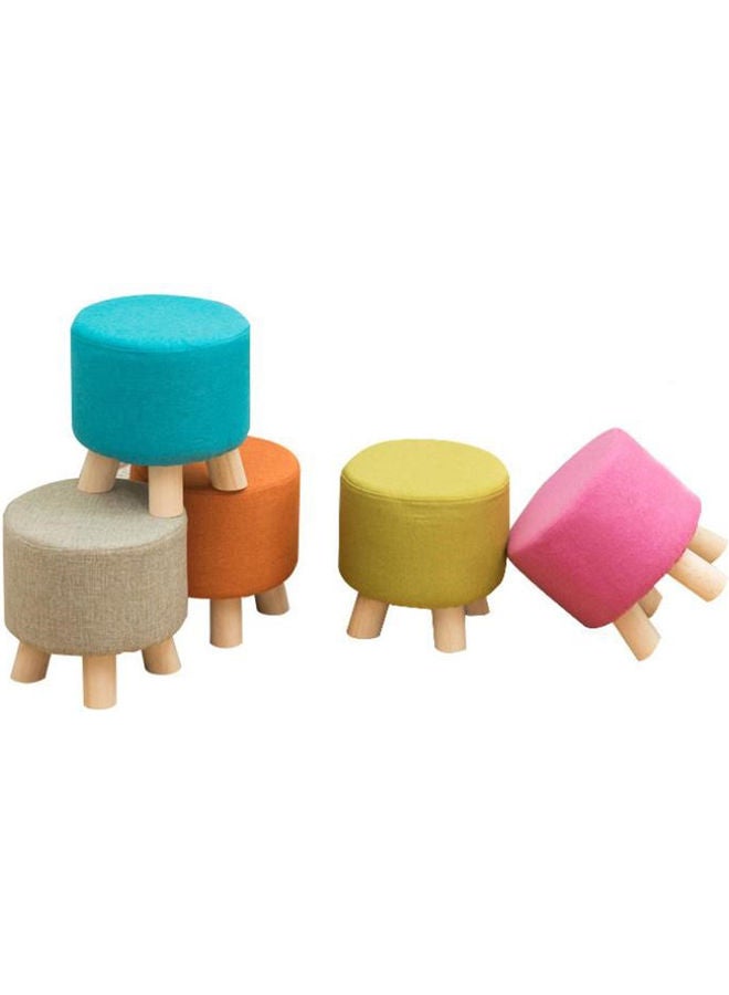 مسند قدم دائري منجد بتصميم عثماني زهري/بني 25x28x28سم - Image 2