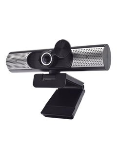 Webcam Full HD 1080P Camera Manually Focus Built-in Microphone And Speakers Black