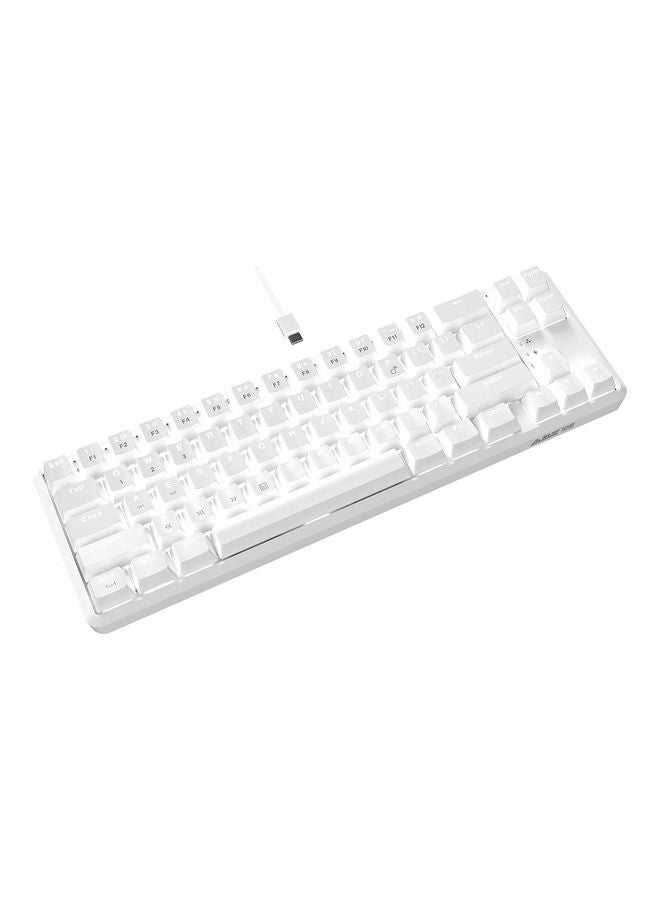 Ajazz K680T Bluetooth Dual Mode Mechanical Keyboard White - Image 2