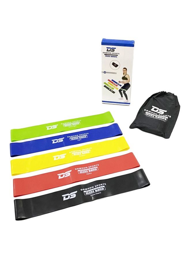DAWSON SPORTS Latex Resistance Mini Bands (Pack of 5)  - Image 1