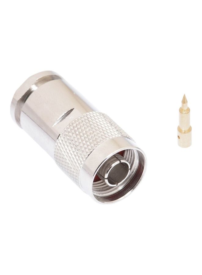 LMR 400 N Male Connector for LMR-400 LMR-400-DB LMR-400-FR And 400 Series Cable Silver