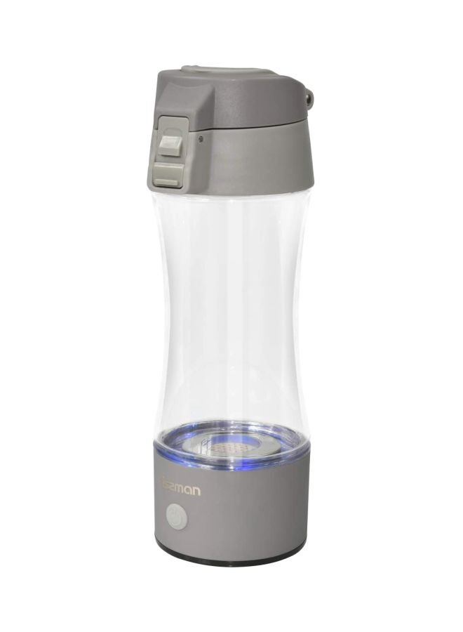 Fissman - Portable Hydrogen Rich Water Generator Rechargeable With USB Ionizer Hydrogen Shaker Water Bottle 320ml Grey - Image 1