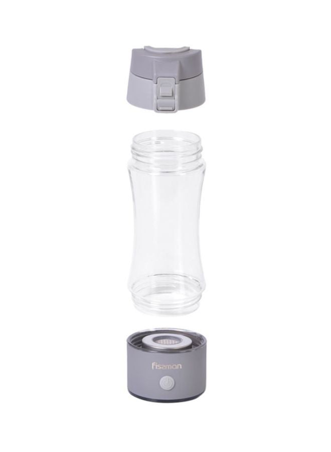 Fissman - Portable Hydrogen Rich Water Generator Rechargeable With USB Ionizer Hydrogen Shaker Water Bottle 320ml Grey - Image 1