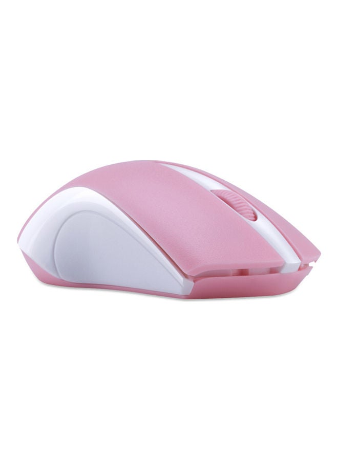T-WOLF Wireless Optical Office Mouse Pink/Grey  - Image 2