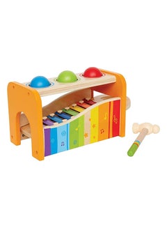 Hape 6-Piece Pound And Tap Bench Multi Functional Musical Instrument Toy Set For Kids 30x15x18cm  - Image 2