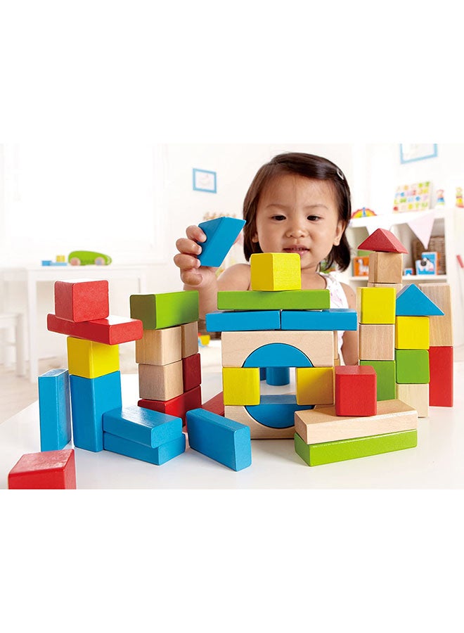 Hape - 50-Piece Maple Wooden Block Set E0409 - Image 1