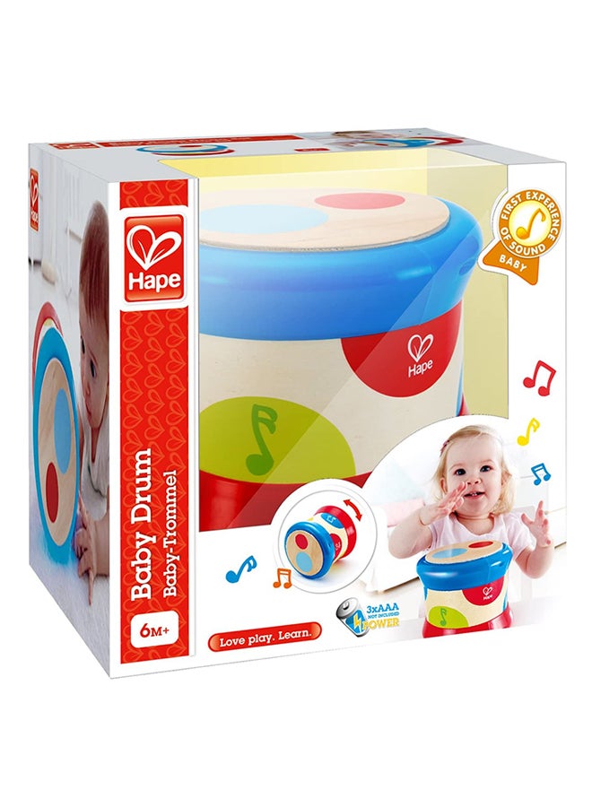 Hape Wooden Early Melodies Baby Drum E0333 - Image 5