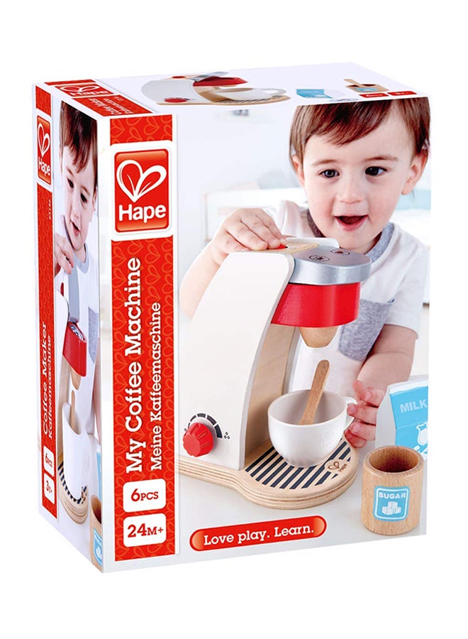 هيب - طقم لعبة ماكينة القهوة ماي كوفي مكون من 6 قطع, طراز E3146 - Image 1