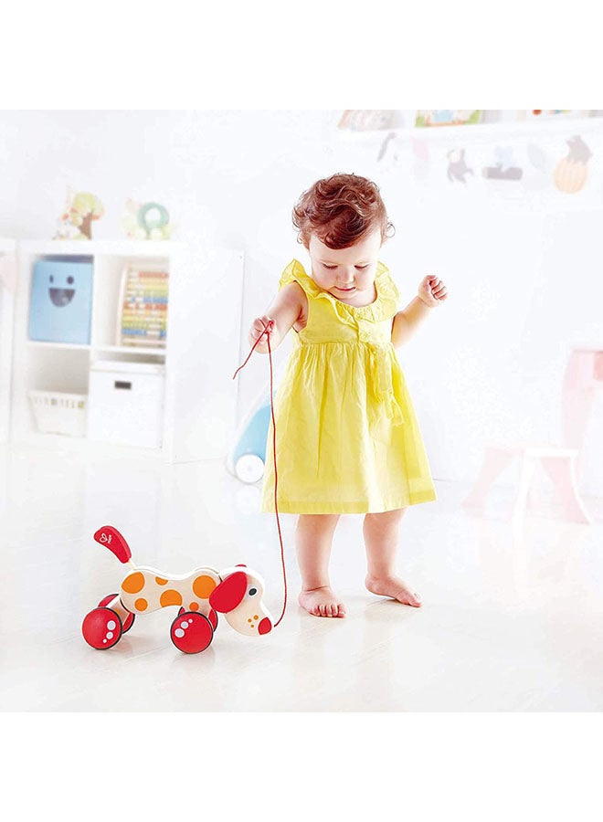 Hape - Walk-A-Long Puppy Pull Toy - Image 1